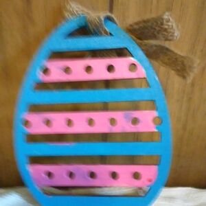 Blue and Pink Decorative Egg
